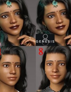 Radhika For Genesis 8 and 8.1 Female Bundle