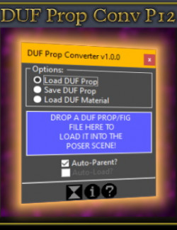 DUF Prop Converter for Poser 12