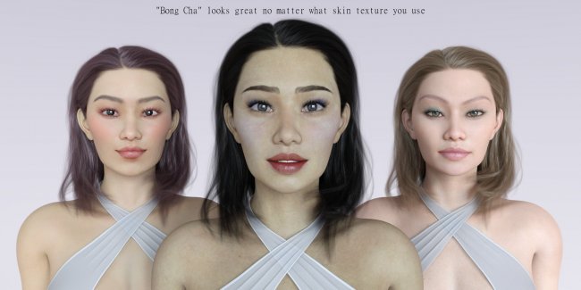 Bong Cha Character Morph for Genesis 8 Female 3d Models for Daz