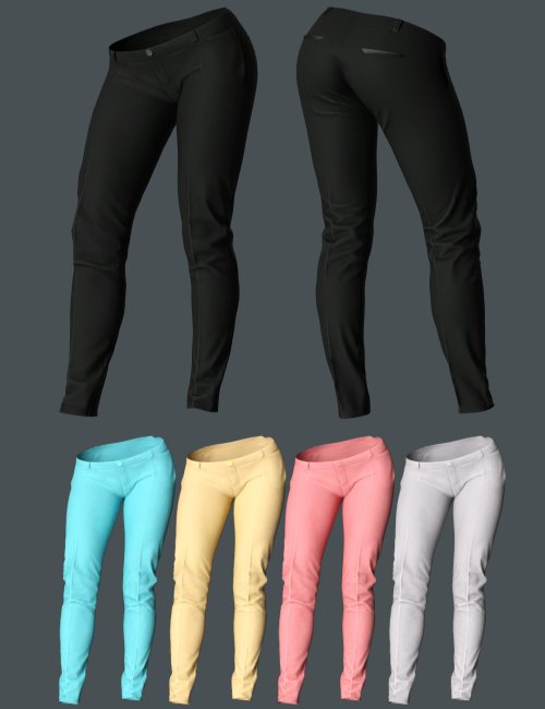 dForce Fancy Pants Trousers for Genesis 8 and 8.1 Females | 3d Models for  Daz Studio and Poser