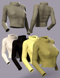 Casual Fashion Outfit Vol 2 Sweater for Genesis 8 and 8.1 Females