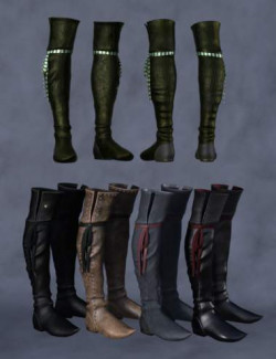 Melantha Boots for Genesis 8 and 8.1 Females