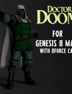 Doctor Doom Outfit For Genesis 8 Male