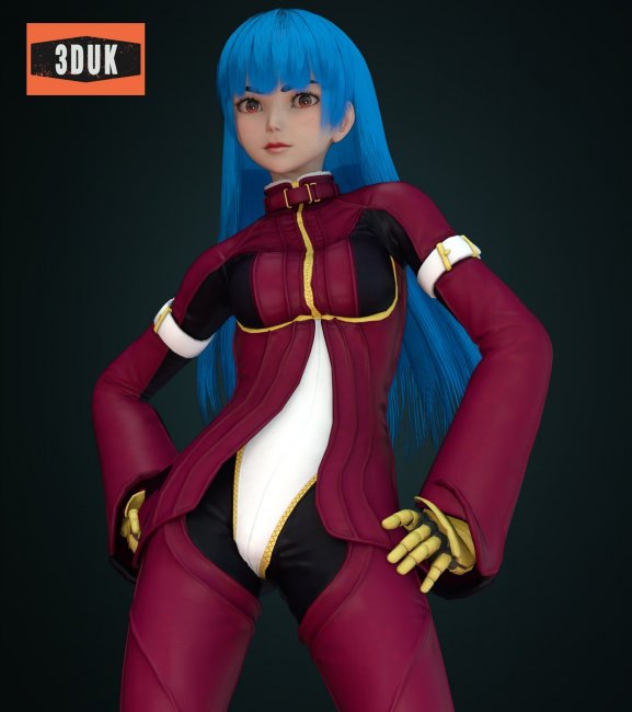 Kula Diamond 3D Model King of Fighter