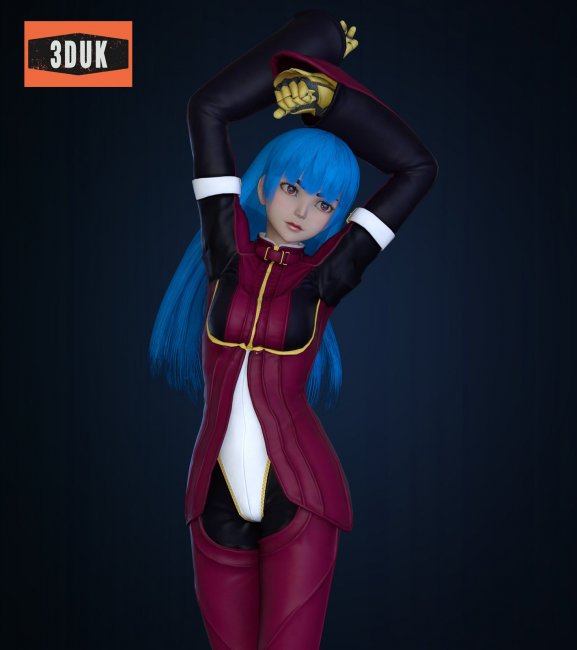 Kula Diamond 3D Model King of Fighter