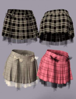 dForce GF Women's Wear Series One Ribbons Skirt for Genesis 8 and 8.1 Females