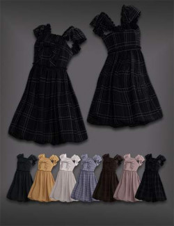 Rainy Koo dForce Dress and Ribbon for Genesis 8 and 8.1 Females