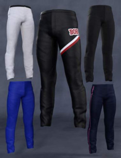 Cheerleading Squad Outfit Pants for Genesis 8 and 8.1 Males