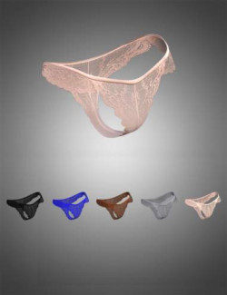 X-Fashion Dreams Mesh Lingerie Bottom for Genesis 8 Females