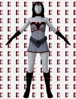 Wonder Woman Red Son Outfit For Genesis 8 Female