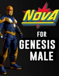 Marvel Nova Outfit For Genesis 8 Male