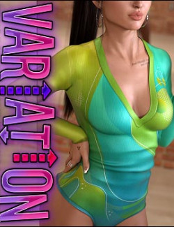 Variation for Basic V Leotard for Genesis 8 Female(s)