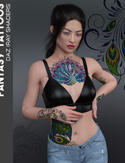 Daz Iray- Fantasy Tattoos