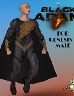 DC Black Adam Suit For Genesis 8 Male
