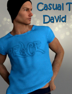 Casual T David for Genesis 8 Male