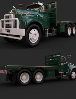 MACK B61 FLAT BED for DAZ Studio