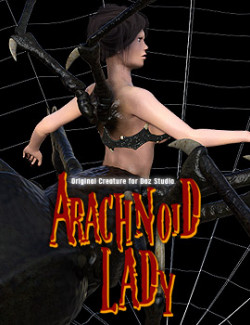 Arachnoid Lady stand alone character for Daz Studio