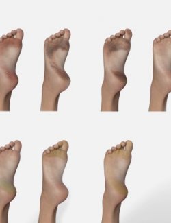 Feet Variations- Texture Alternatives For Genesis 8 Female