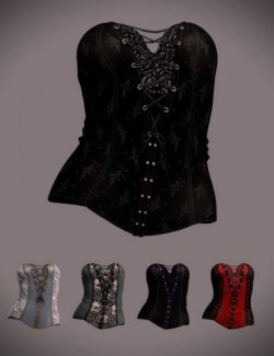 Blackstar Tempest Outfit Corset for Genesis 8 Females