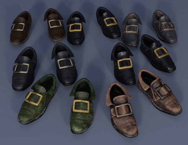 Leprechaun Outfit Shoes for Genesis 8 Males | 3d Models for Daz Studio ...