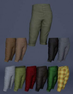 Leprechaun Outfit dForce Pants for Genesis 8 Males