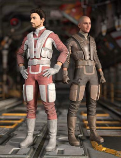 Sci-Fi Mechanic Outfit for Genesis 8.1 Males