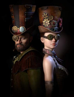 Steamy Hats and Glasses Bundle for Genesis 8