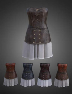 KUJ Steampunk Explorer Dress for Genesis 8 and 8.1 Females