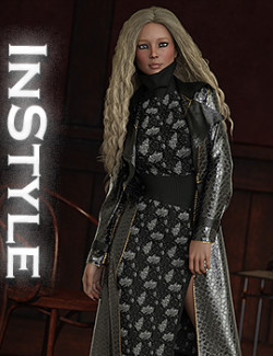 InStyle- Trench Coat dforce outfit for Genesis 8 & 8.1 Females