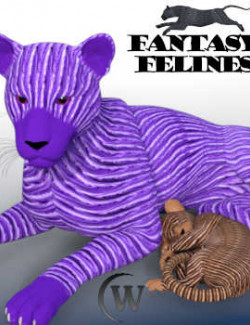 FANTASY FELINES for HiveWire Big Cat and HiveWire Cub in Daz Studio