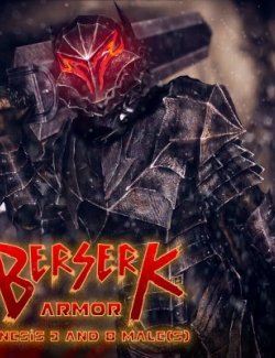 Berserk Armor For Genesis 3 and 8 Male