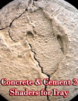 Concrete and Cement Shaders 2 for Daz Studio Iray