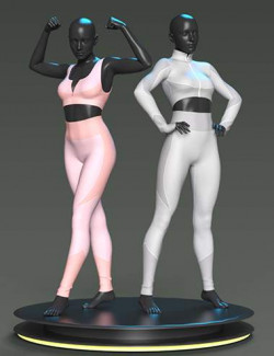dForce Active Training Outfit for Genesis 8.1 Females