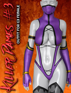 Exnem Killer Dames 3 Outfit for Genesis 3 Female