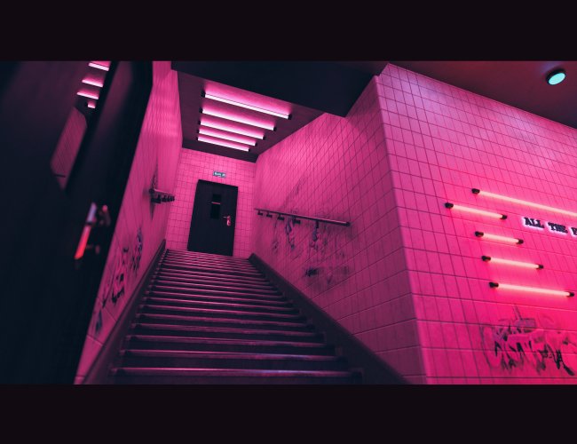 The Neon Bar Corridor | 3d Models for Daz Studio and Poser