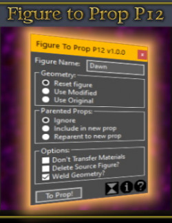 Figure to Prop for Poser 12