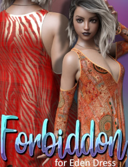 Forbiddon for Eden Dress for Genesis 8.0 and Genesis 8.1