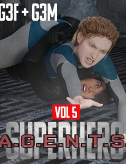 SuperHero Agents for G3F and G3M Volume 5