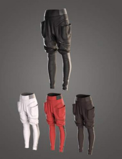 Time Jumper HD Outfit dForce Pants for Genesis 8 and 8.1 Females