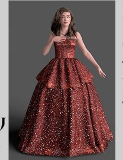 Ball Gown Poses For Genesis 8 Female