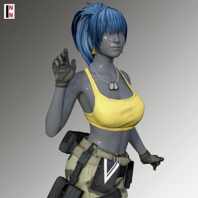 Predator Outfit and Props For Genesis 8 Female - Daz Content by INN