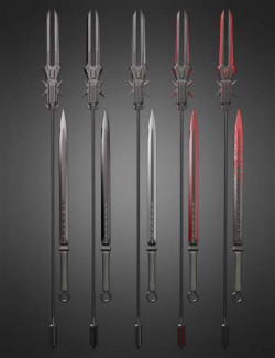 Lethal Knives and Staves for Genesis 8 V03