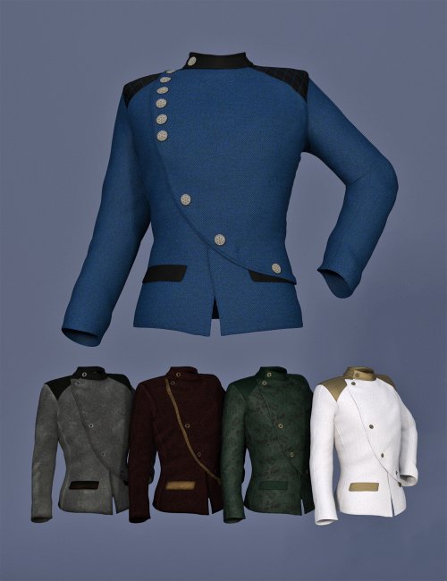 Futuristic Formal Outfit Jacket for Genesis 8 and 8.1 Males