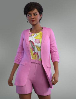 dForce Spring Blazer Outfit for Genesis 8 and 8.1 Females