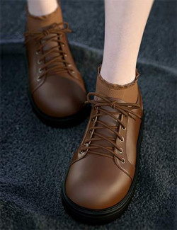 SU Round Toe Shoes for Genesis 8 and 8.1 Females