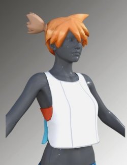 PKMN Misty Outfit For Genesis 8 Female