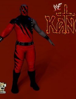 WWE Kane 1998 Costume For Genesis 8 Male