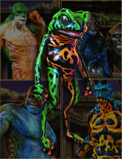 Alternate Textures for Storybook Frog and Genesis 8.1 Male