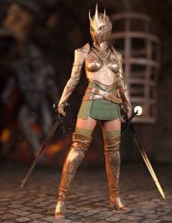 Knight Elina Outfit for Genesis 8.1 Females