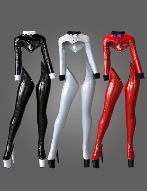 dForce Reverse Bunny Suit Outfit for Genesis 8 and Genesis 8.1 Females
